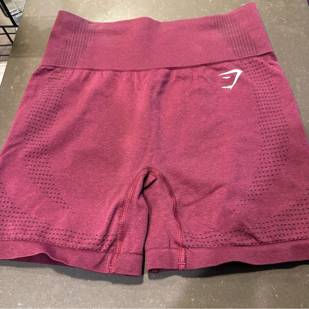 Gymshark Seamless Biker Short Maroon
